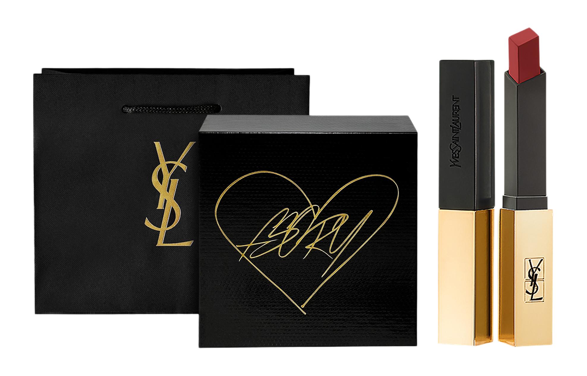 SAINT LAURENT Черный золотой макияж бокс легко растушевываемый велюр для естественного стойкого тона помада+парфюм
SAINT LAURENT Черный золотой макияж бокс легко растушевываемый велюр для естественного стойкого тона помада+парфюм