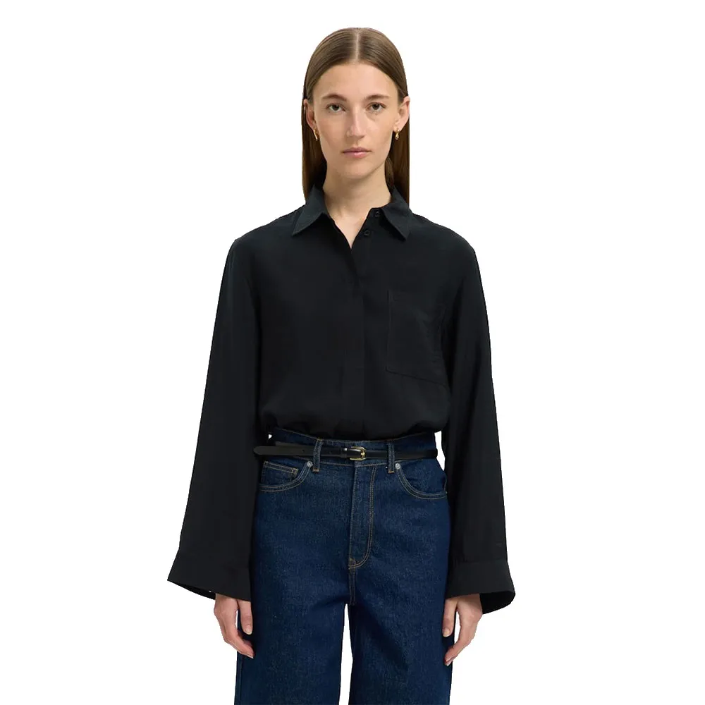 Рубашка с длинным рукавом Selected Amara, черный
Рубашка с длинным рукавом Selected Amara, черный