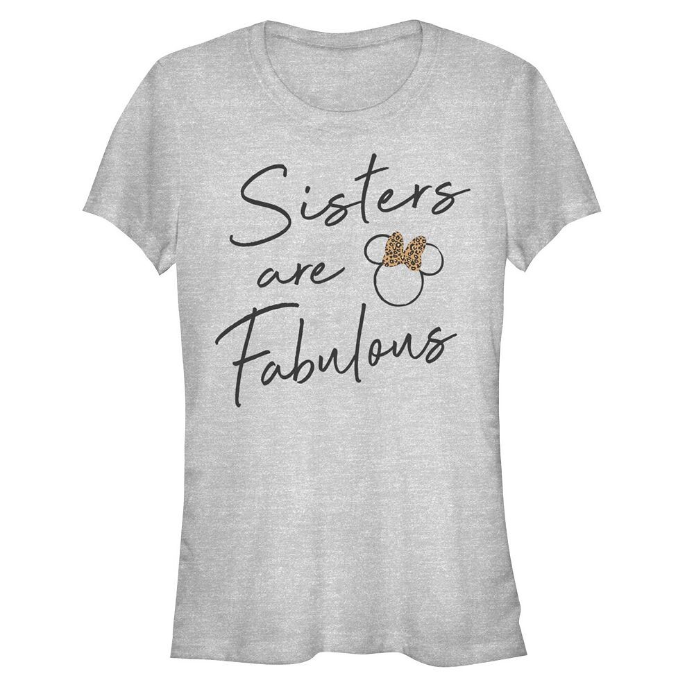 Женская футболка Disney Minnie Sisters Are Fabulous с принтом гепарда и бантом Licensed Character, цвет Athletic Heather
Женская футболка Disney Minnie Sisters Are Fabulous с принтом гепарда и бантом Licensed Character, цвет Athletic Heather