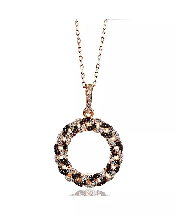 Ожерелье Suzy Levian из стерлингового серебра с переплетенными кругами из кубических цирконий Suzy Levian New York, brown
Ожерелье Suzy Levian из стерлингового серебра с переплетенными кругами из кубических цирконий Suzy Levian New York, brown
