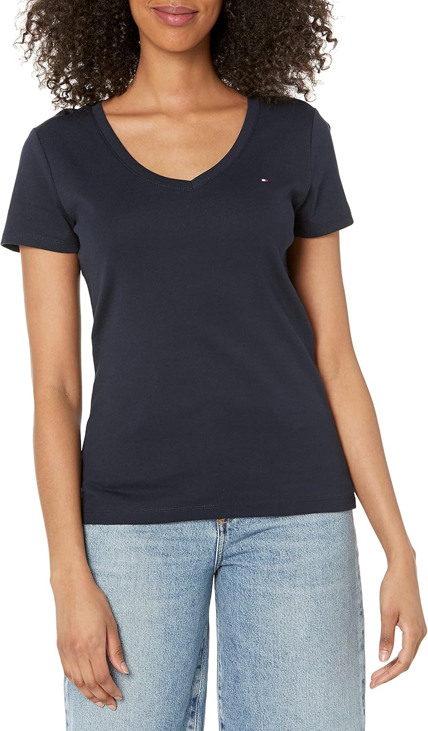 Женская рубашка Tommy Hilfiger с V-образным вырезом, Navy
Женская рубашка Tommy Hilfiger с V-образным вырезом, Navy