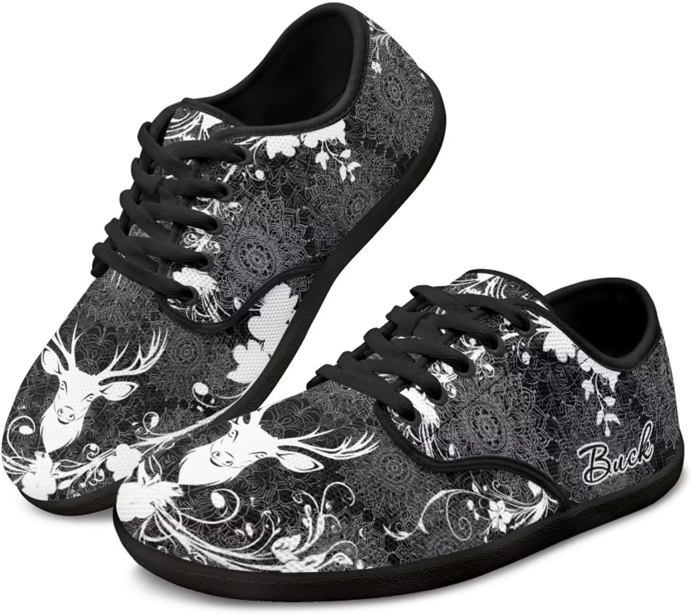 Широкие кроссовки с животным принтом для ходьбы с отделкой на носок, шнуровкой, минималистичные, противоскользящие теннисные кроссовки для женщин и мужчин Pointodoor, Deer Boho Mandala Print
Широкие кроссовки с животным принтом для ходьбы с отделкой на носок, шнуровкой, минималистичные, противоскользящие теннисные кроссовки для женщин и мужчин Pointodoor, Deer Boho Mandala Print
