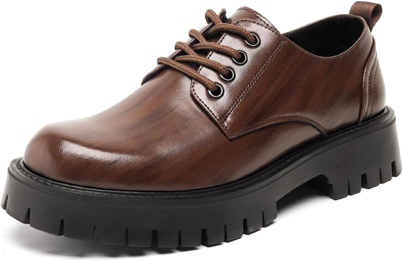 Мужские кожаные туфли NELSBREX на массивной платформе, оксфорды, классический округлый носок, нескользящая подошва, шнуровка, массивный клин-каблук, деловые туфли дерби, подходят для работы, офиса и свадеб, коричневый
Мужские кожаные туфли NELSBREX на массивной платформе, оксфорды, классический округлый носок, нескользящая подошва, шнуровка, массивный клин-каблук, деловые туфли дерби, подходят для работы, офиса и свадеб, коричневый