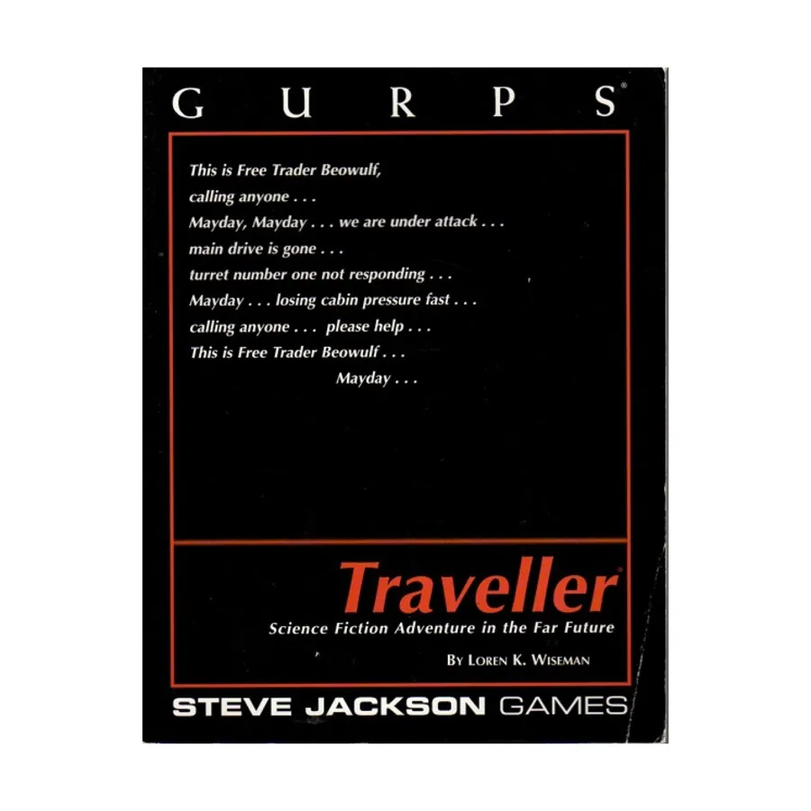 Traveller (1st Edition), Traveller (GURPS 1st-3rd Edition) (Steve Jackson Games), мягкая обложка
Traveller (1st Edition), Traveller (GURPS 1st-3rd Edition) (Steve Jackson Games), мягкая обложка
