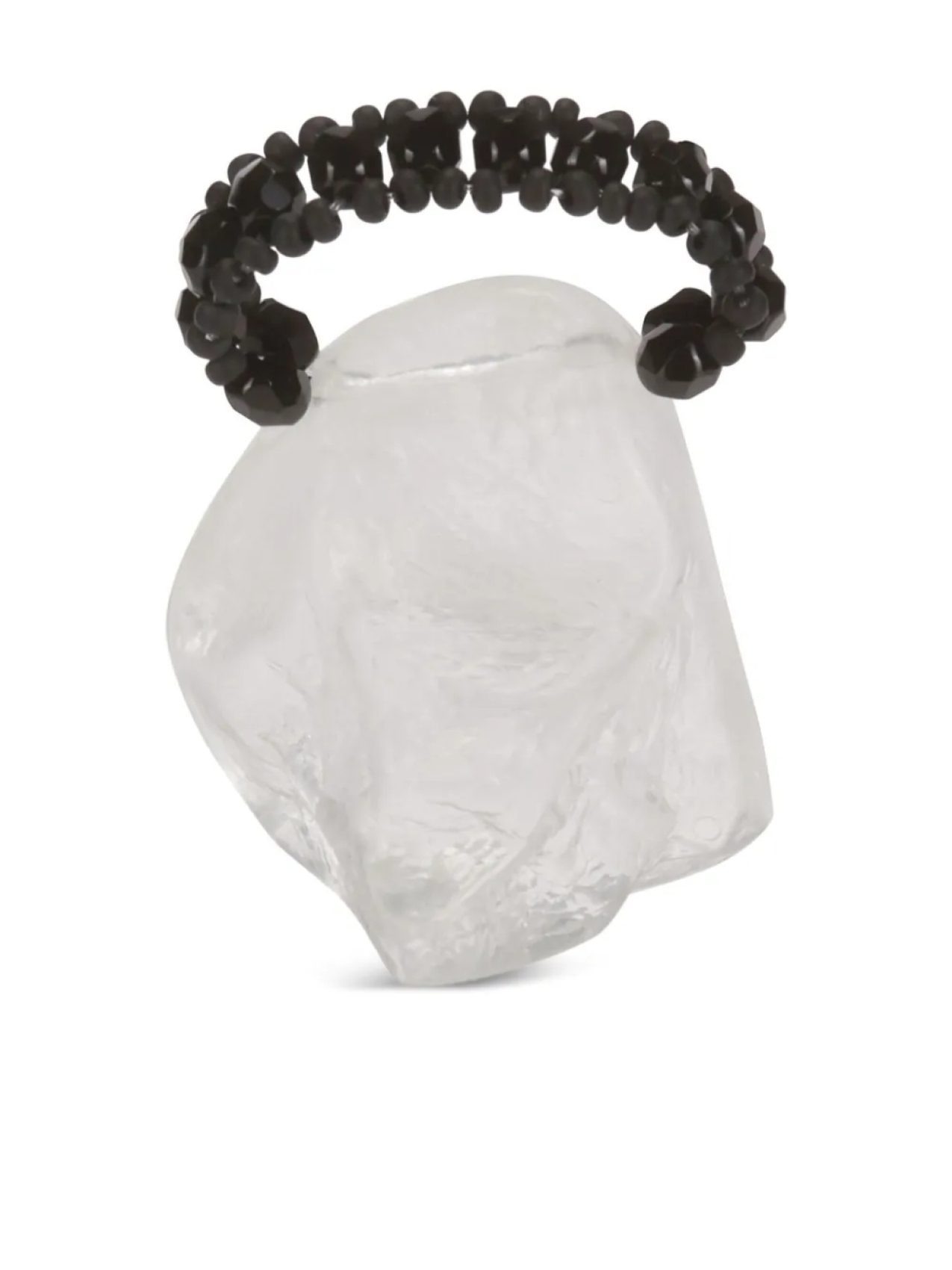 Maria Calderara кольцо с кристаллами, черный