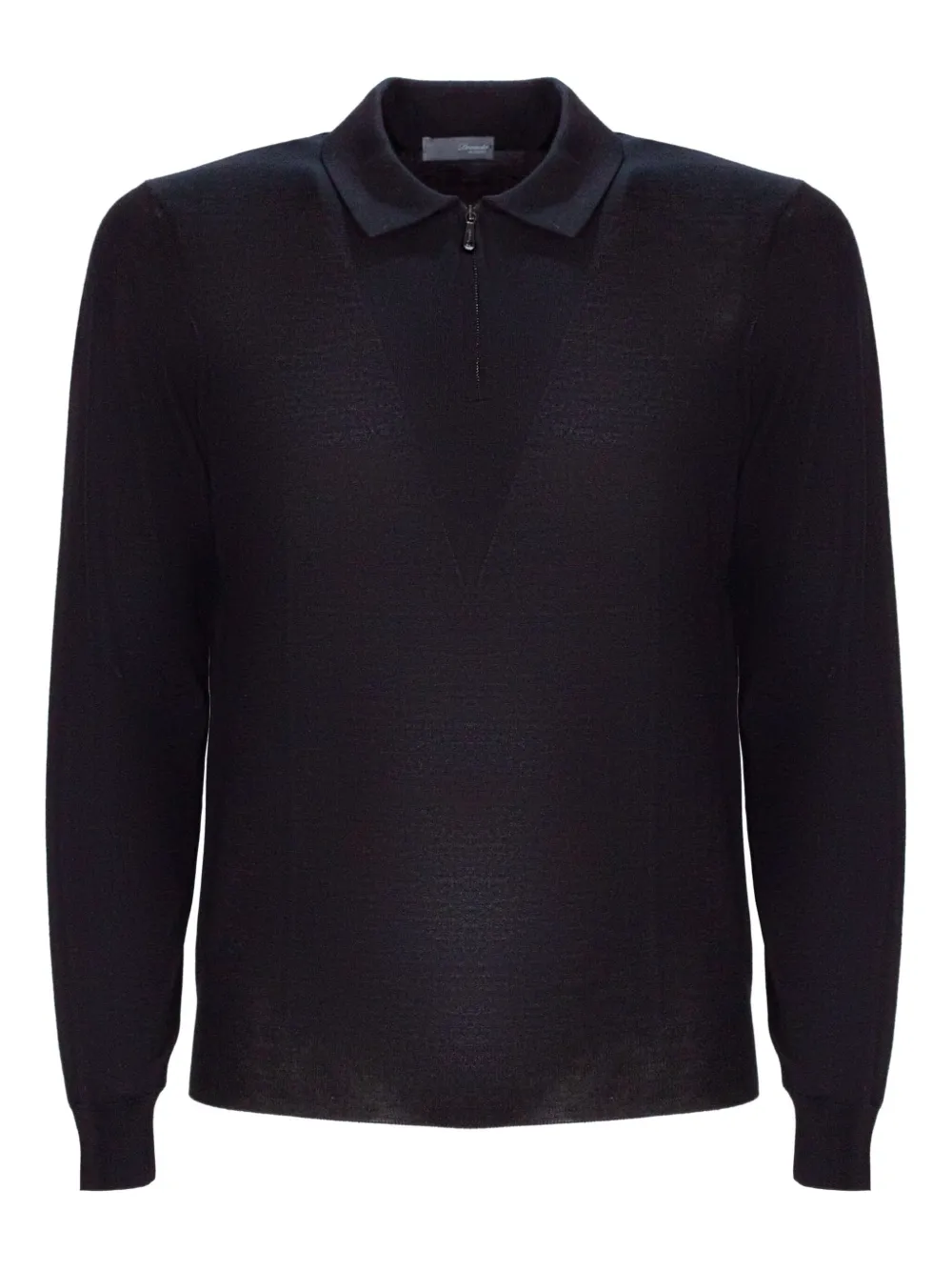 Поло из мериносовой шерсти на молнии Drumohr, черный
Поло из мериносовой шерсти на молнии Drumohr, черный