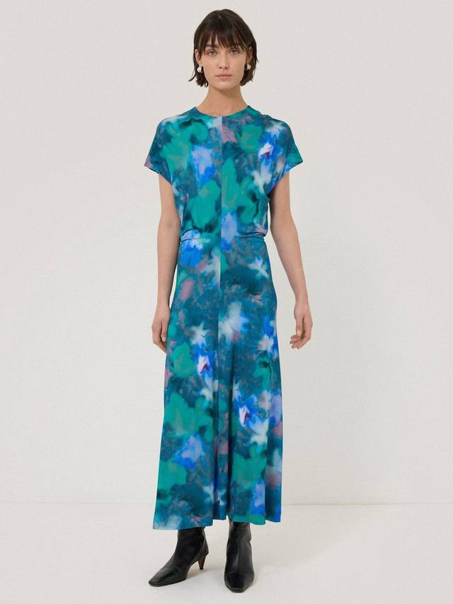 Платье из джерси с цветочным узором mist Jigsaw, зеленый/разноцветный 
Платье из джерси с цветочным узором mist Jigsaw, зеленый/разноцветный