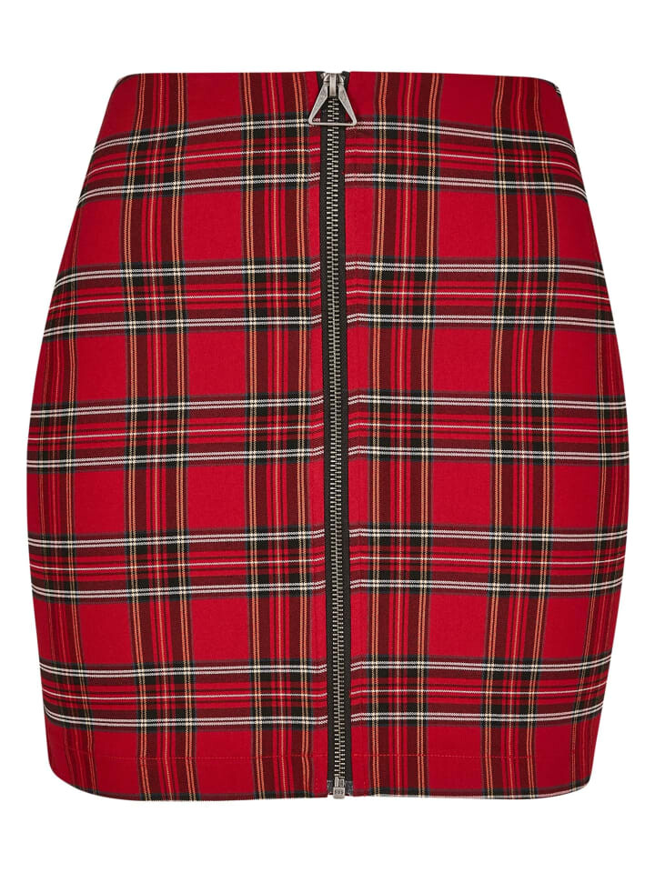 Юбка длиной до колена Urban Classics, цвет red/blk 
Юбка длиной до колена Urban Classics, цвет red/blk