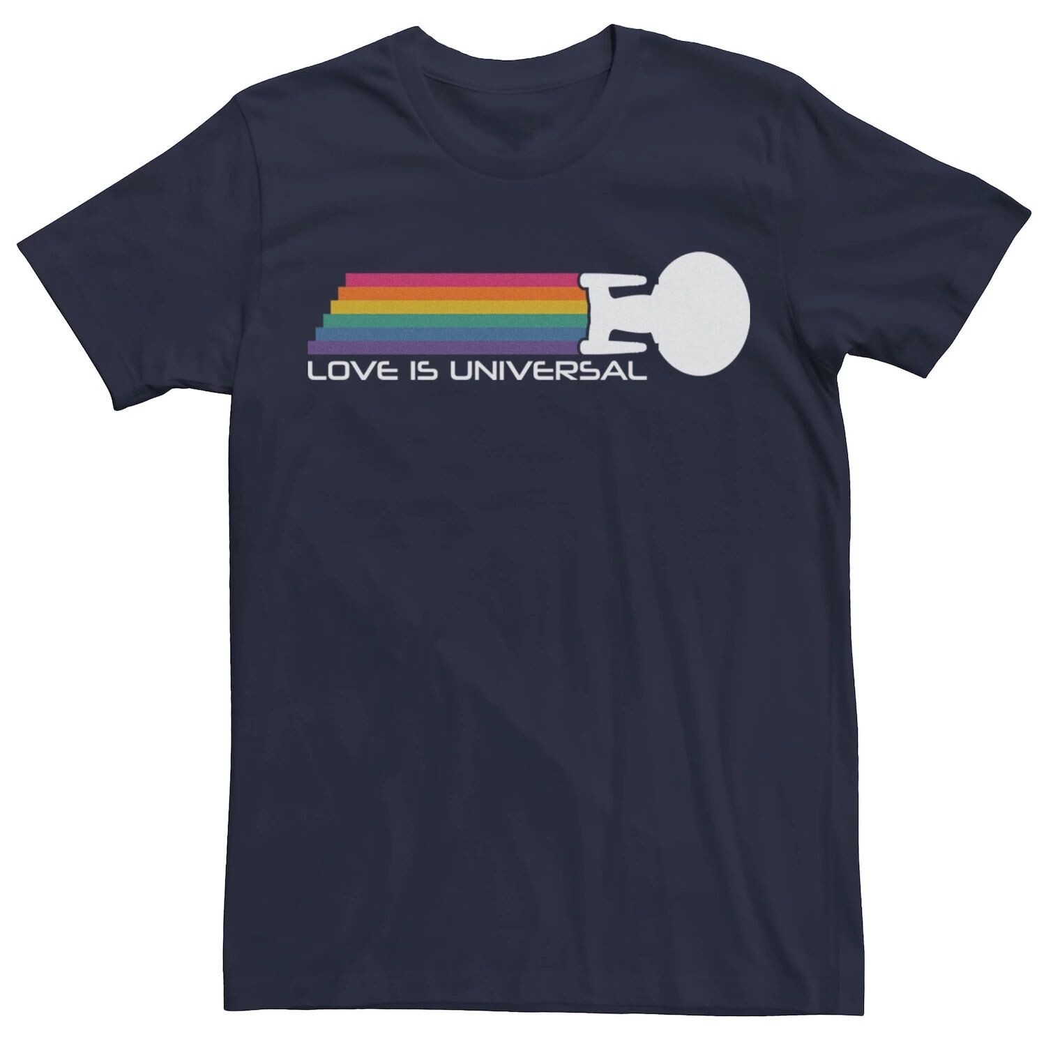 Мужская футболка силуэта Star Trek Love Is Universal в радужную полоску Licensed Character
Мужская футболка силуэта Star Trek Love Is Universal в радужную полоску Licensed Character