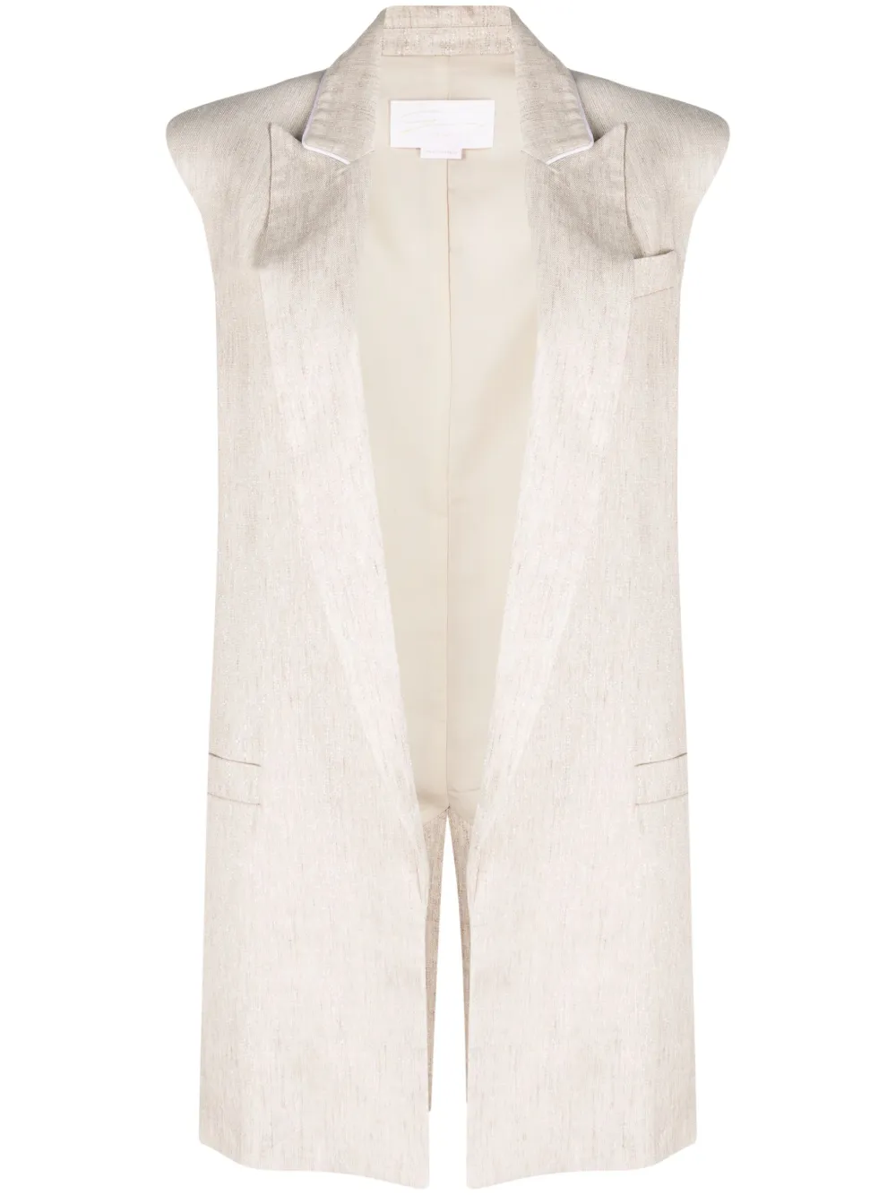 Жилет строгого кроя без застежки Genny, нейтральный
Жилет строгого кроя без застежки Genny, нейтральный