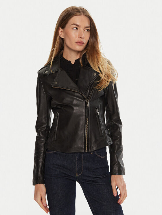 Кожаная куртка стандартного кроя Serge Pariente, черный
Кожаная куртка стандартного кроя Serge Pariente, черный