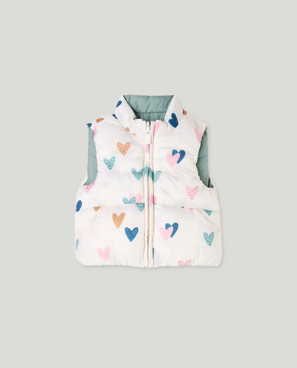 Детский реверсивный жилет с принтом для девочки Baby El Corte Inglés, белый
Детский реверсивный жилет с принтом для девочки Baby El Corte Inglés, белый