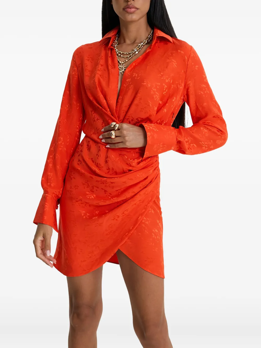 Мини-платье с цветочным принтом Fire Bloom MOOS STUDIO, оранжевый
Мини-платье с цветочным принтом Fire Bloom MOOS STUDIO, оранжевый