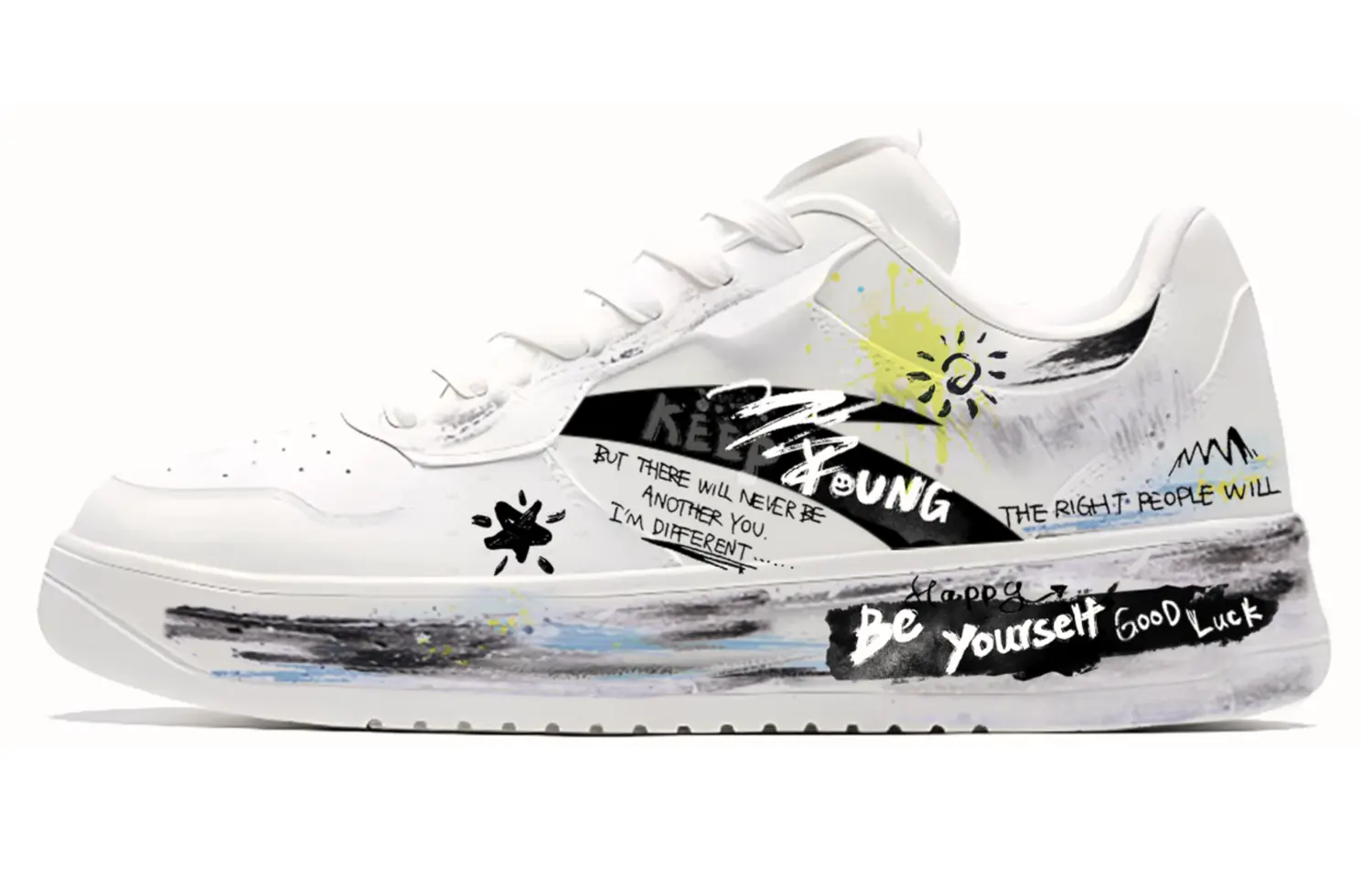 ANTA Кроссовки для скейтбординга Life Collection с антискользящей амортизацией, низкие, мужские, черно-белые
ANTA Кроссовки для скейтбординга Life Collection с антискользящей амортизацией, низкие, мужские, черно-белые