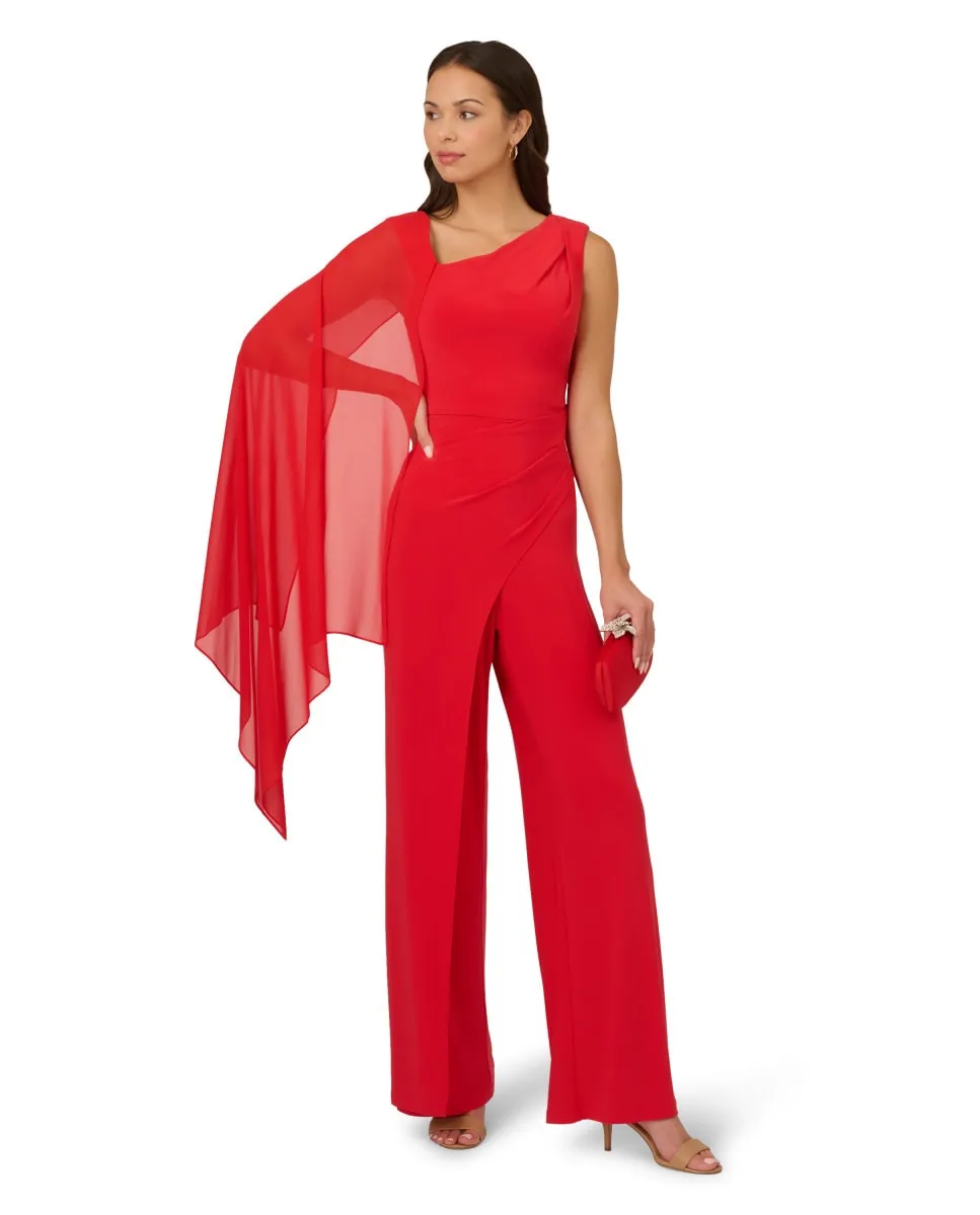 Асимметричный трикотажный комбинезон Adrianna Papell, красный
Асимметричный трикотажный комбинезон Adrianna Papell, красный