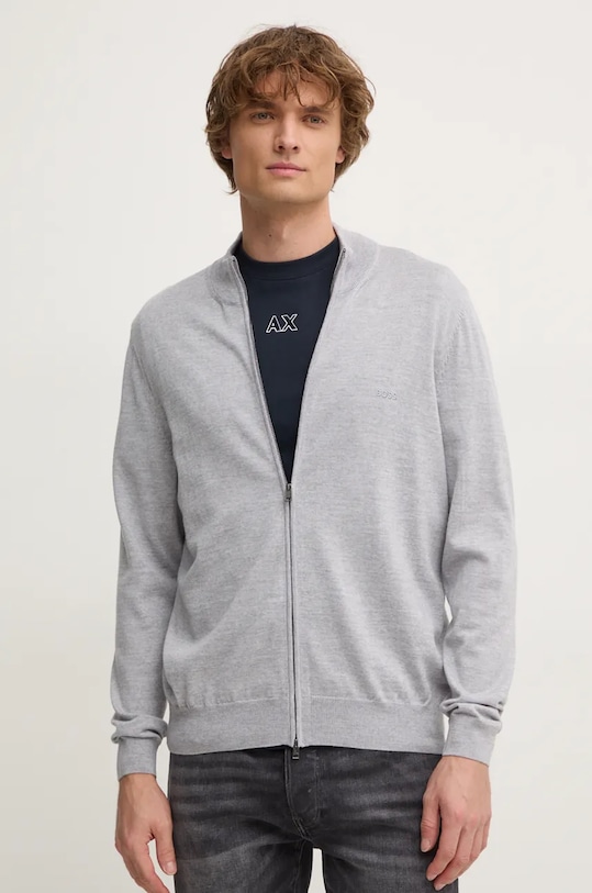 Шерстяной кардиган Boss, серый
Шерстяной кардиган Boss, серый