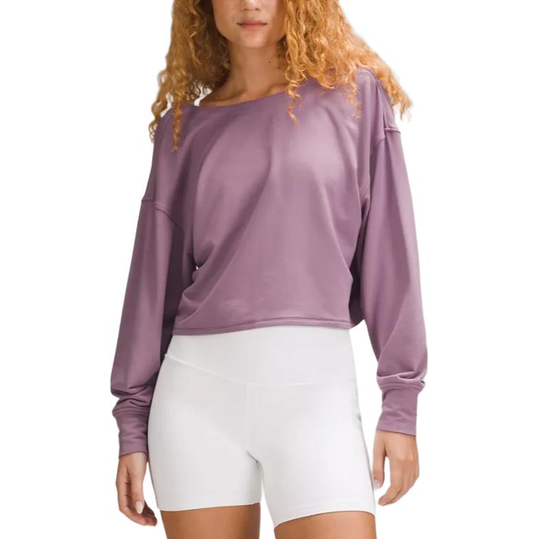 Свитшот женский с узлом спереди Lululemon, фиолетовый
Свитшот женский с узлом спереди Lululemon, фиолетовый