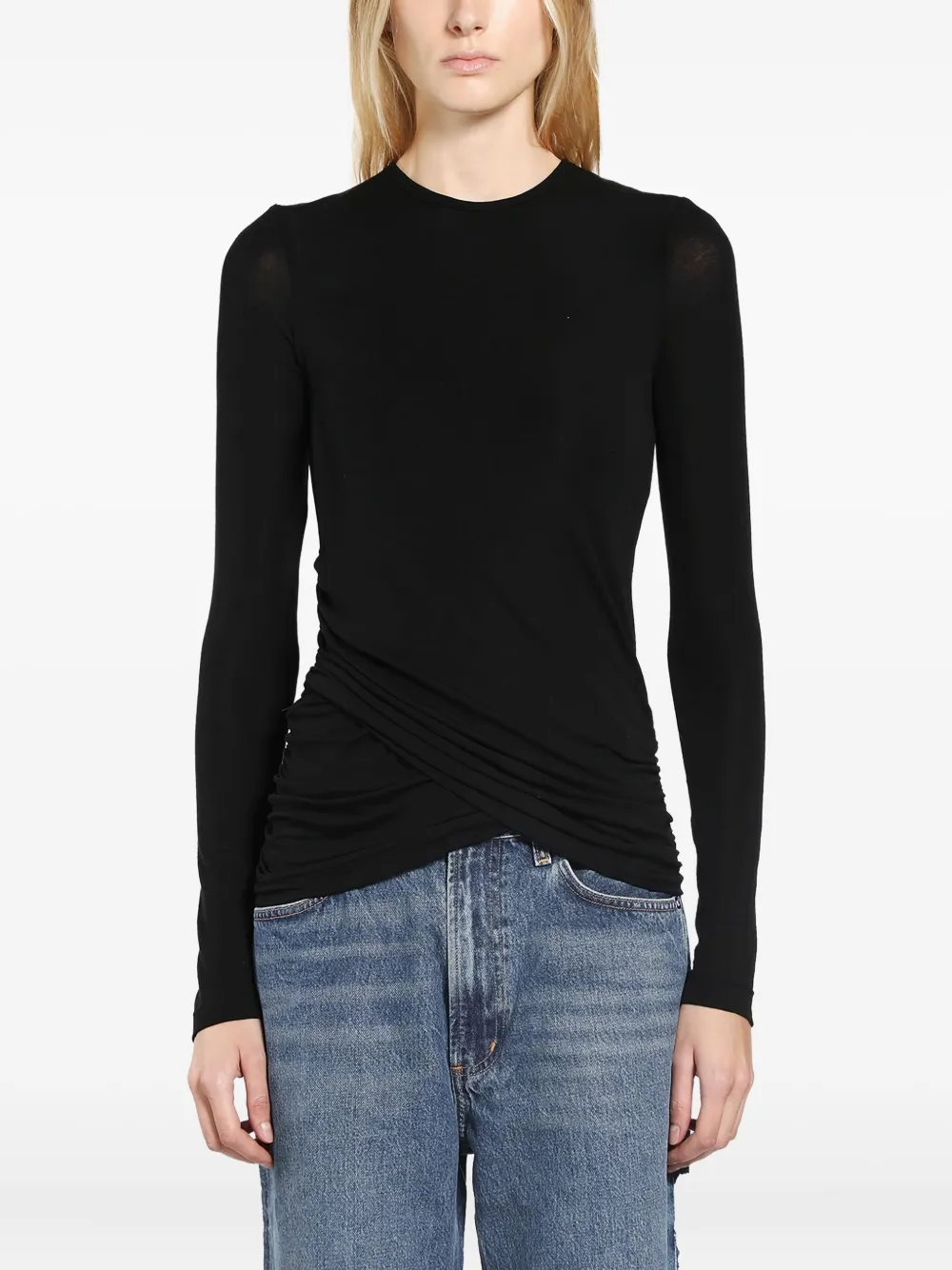 Футболка из джерси с узлом Eve Agolde, черный
Футболка из джерси с узлом Eve Agolde, черный