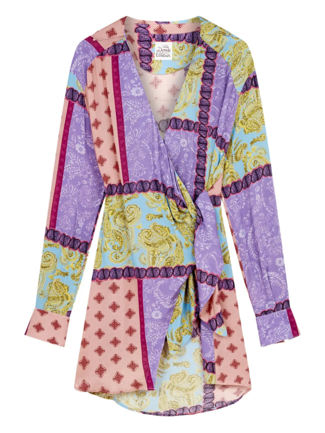 Платье мини со вставками и запахом Donde Esteban, фиолетовый
Платье мини со вставками и запахом Donde Esteban, фиолетовый