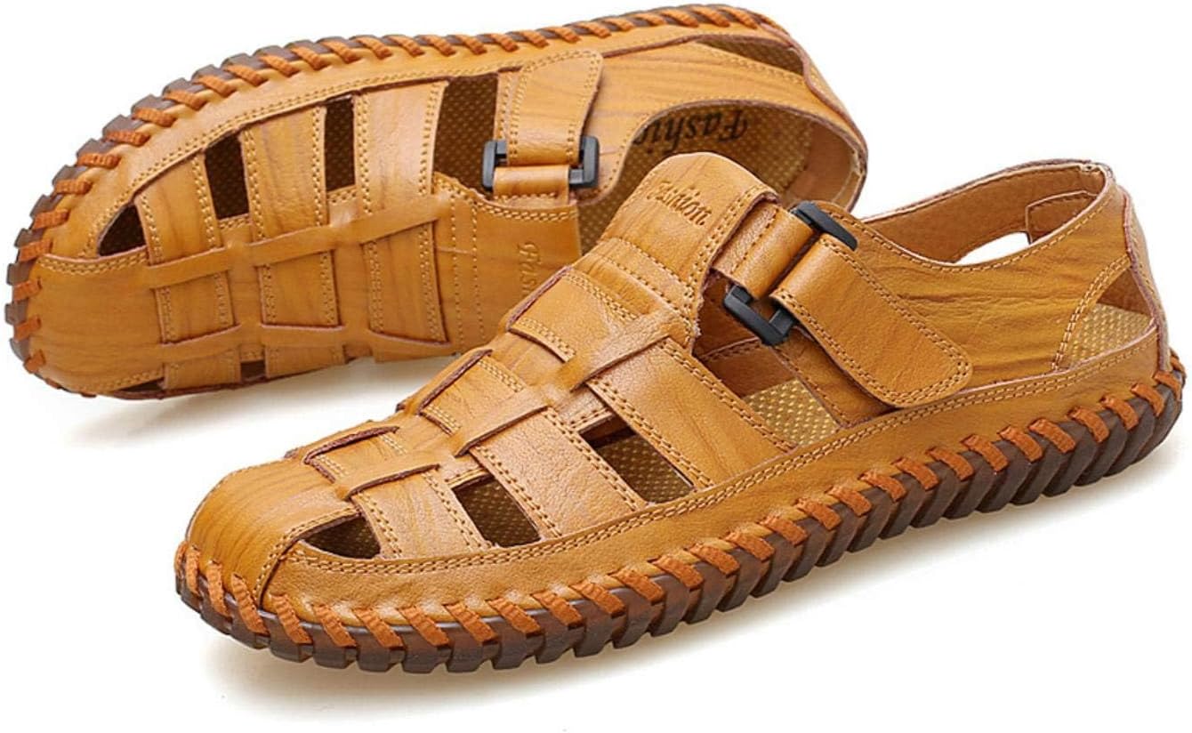 Мужские спортивные сандалии Moodeng с закрытым носком, для улицы, рыбацкие, кожаные, летние, пляжные, дышащие, противоскользящие, светло-коричневый
Мужские спортивные сандалии Moodeng с закрытым носком, для улицы, рыбацкие, кожаные, летние, пляжные, дышащие, противоскользящие, светло-коричневый