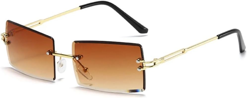 Солнцезащитные очки с защитой UV400 | Безободковая металлическая оправа в стиле панк | Для женщин и мужчин | Для занятий спортом на открытом воздухе и вождения DSVIGF, Gold-lightbrown
Солнцезащитные очки с защитой UV400 | Безободковая металлическая оправа в стиле панк | Для женщин и мужчин | Для занятий спортом на открытом воздухе и вождения DSVIGF, Gold-lightbrown