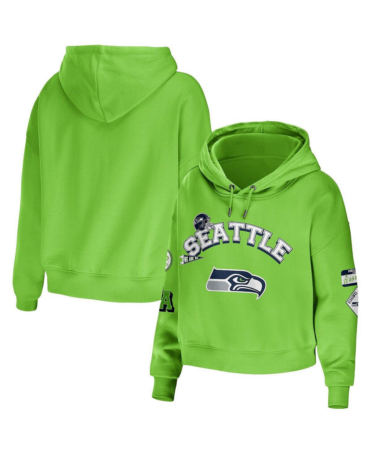 Женский неоново-зеленый укороченный пуловер с капюшоном Seattle Seahawks Modest WEAR by Erin Andrews, зеленый
Женский неоново-зеленый укороченный пуловер с капюшоном Seattle Seahawks Modest WEAR by Erin Andrews, зеленый