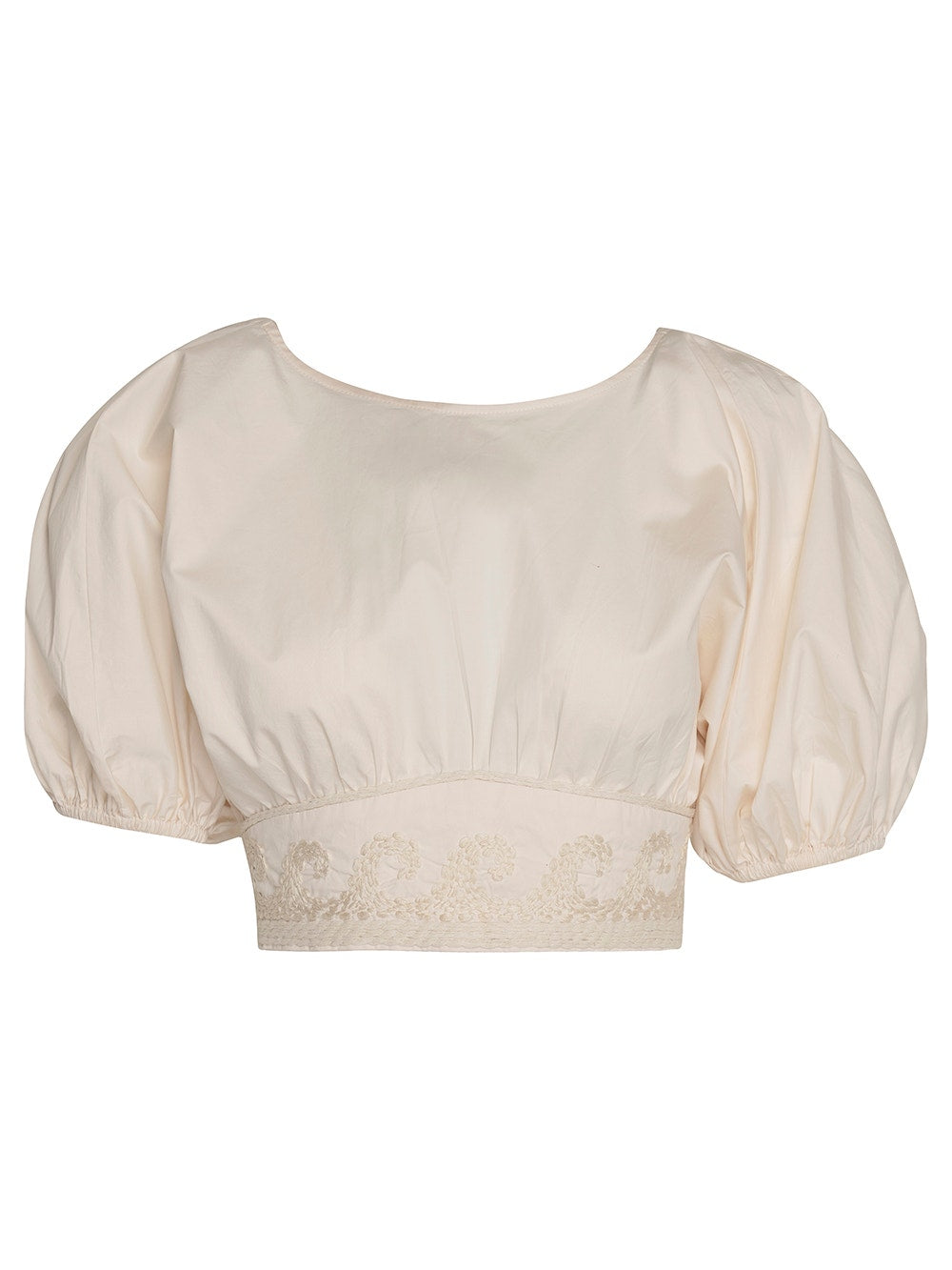 Укороченный топ Sweet Water цвета экрю Johanna Ortiz, белый
Укороченный топ Sweet Water цвета экрю Johanna Ortiz, белый