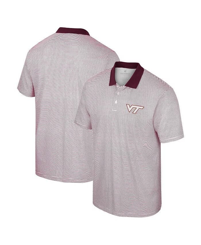 Мужская белая рубашка-поло Virginia Tech Hokies с принтом в полоску Colosseum
Мужская белая рубашка-поло Virginia Tech Hokies с принтом в полоску Colosseum