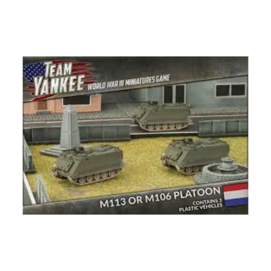 Взвод M113 или M106, Team Yankee - World War III - French Army (1:100) (Plastic)
Взвод M113 или M106, Team Yankee - World War III - French Army (1:100) (Plastic)