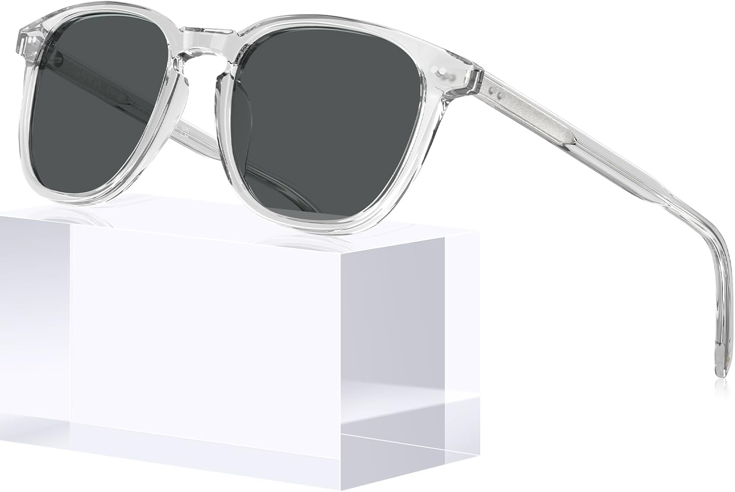 Солнцезащитные очки CARFIA Retro с поляризацией для женщин, для маленького и среднего лица, с защитой от УФ-излучения, оправа из ацетата ручной работы, модель CA5285, 1-8. Transparent Frame Grey Lens
Солнцезащитные очки CARFIA Retro с поляризацией для женщин, для маленького и среднего лица, с защитой от УФ-излучения, оправа из ацетата ручной работы, модель CA5285, 1-8. Transparent Frame Grey Lens