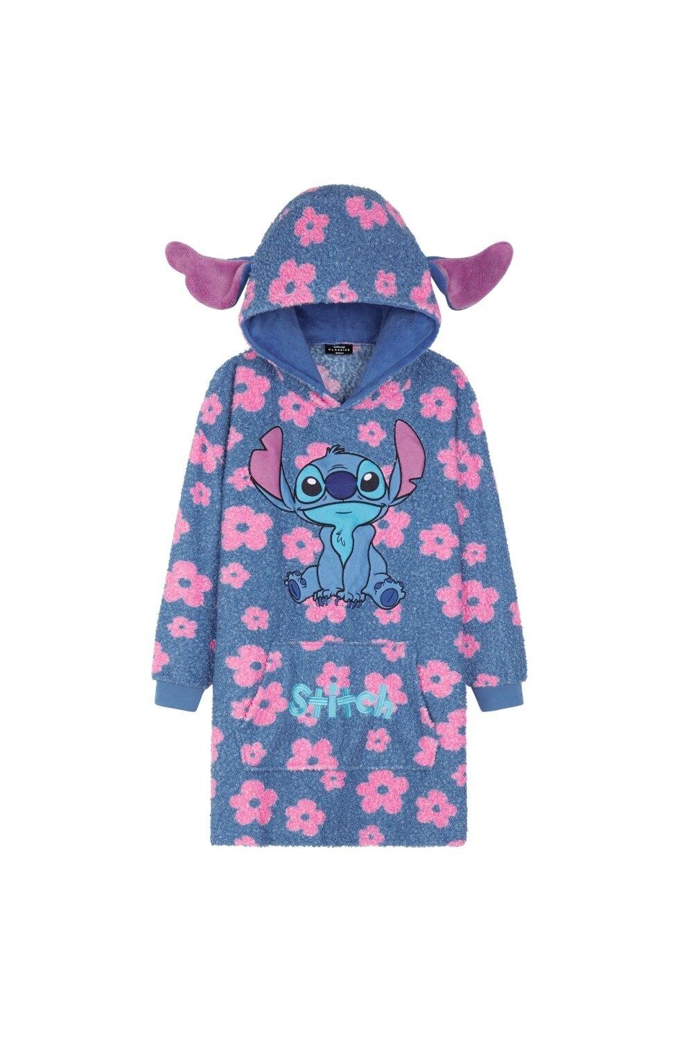 Супермягкое пончо большого размера Stitch Disney, мультиколор