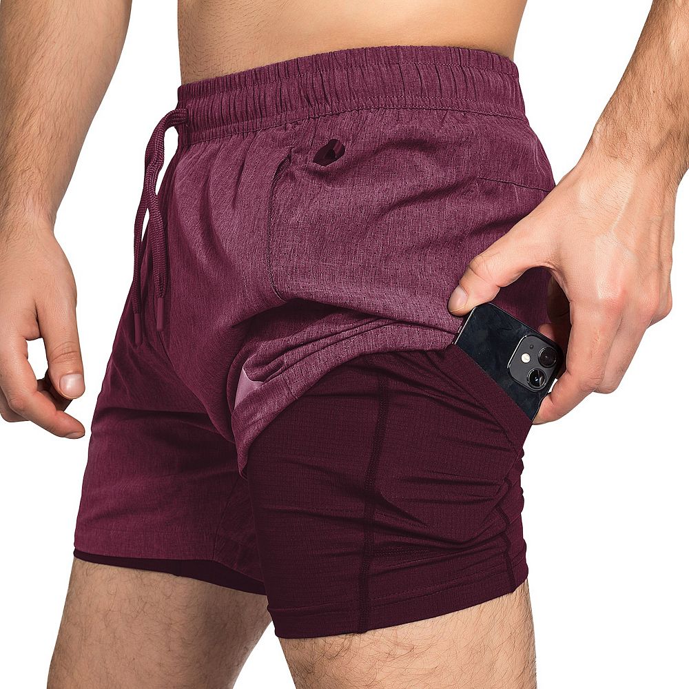 Мужские быстросохнущие спортивные шорты Zilpu с карманом на молнии (5 дюймов), цвет Burgundy
Мужские быстросохнущие спортивные шорты Zilpu с карманом на молнии (5 дюймов), цвет Burgundy