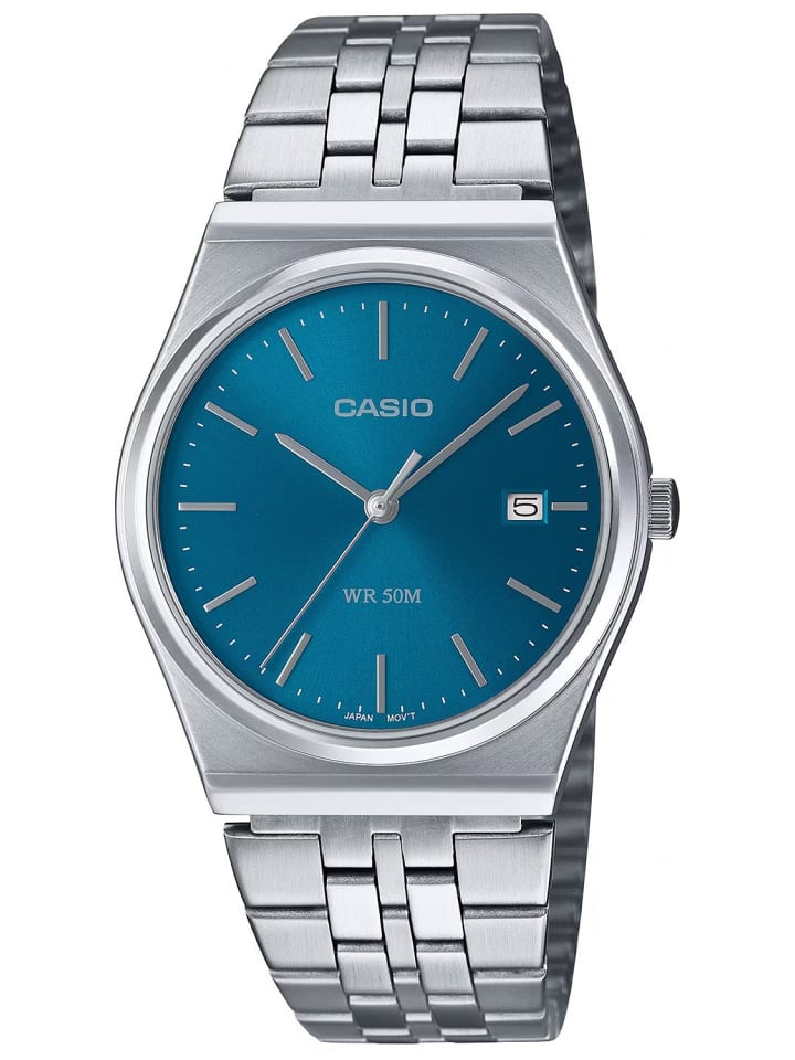 Casio Кварцевые наручные часы унисекс, цвет сталь/бензиновый синий
Casio Кварцевые наручные часы унисекс, цвет сталь/бензиновый синий