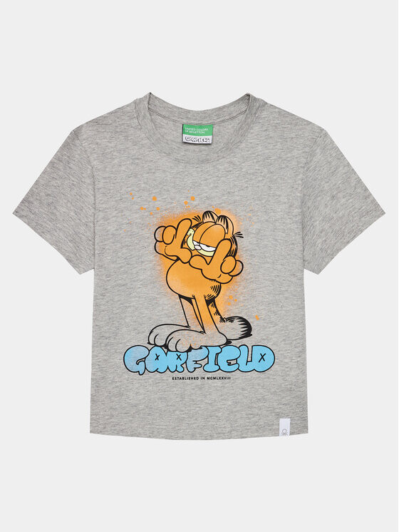 Футболка стандартного кроя United Colors Of Benetton, серый 
Футболка стандартного кроя United Colors Of Benetton, серый