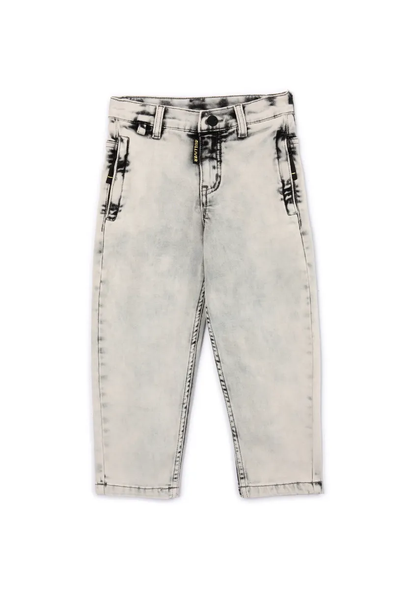 Прямые джинсы Gulliver из светлого денима, серый 
Прямые джинсы Gulliver из светлого денима, серый