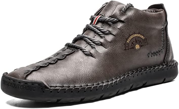 Мужские кожаные ботинки Чака с утеплителем из плюша, ручная строчка, шнуровка, зимние ботинки с противоскользящей подошвой, ольстерские, для мотоцикла и прогулок Elshtide, серый
Мужские кожаные ботинки Чака с утеплителем из плюша, ручная строчка, шнуровка, зимние ботинки с противоскользящей подошвой, ольстерские, для мотоцикла и прогулок Elshtide, серый