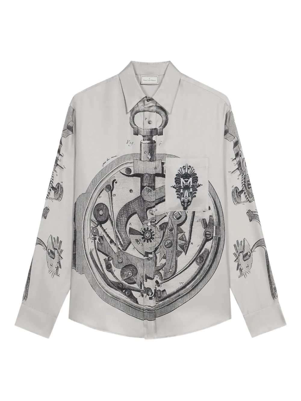 Рубашка Clockwork с карманом Pierre-Louis Mascia, серый
Рубашка Clockwork с карманом Pierre-Louis Mascia, серый