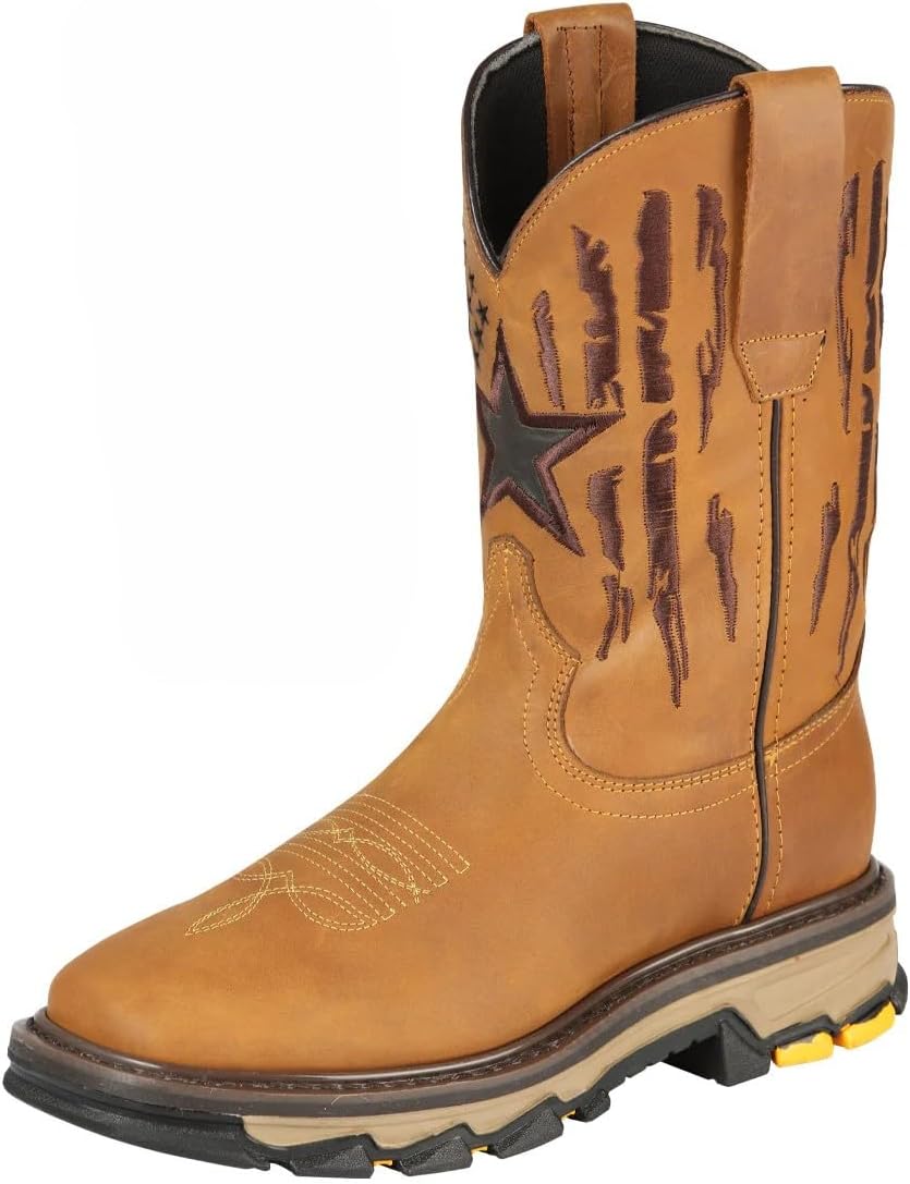 Мужские ковбойские ботинки Rodeo Crazy Honey, из натуральной кожи, с квадратным носком, на резиновой подошве, прочные, легкие, удобные, средней высоты, вестерн, для работы на ранчо, для улицы, повседневные, ручная работа Generic, initial
Мужские ковбойские ботинки Rodeo Crazy Honey, из натуральной кожи, с квадратным носком, на резиновой подошве, прочные, легкие, удобные, средней высоты, вестерн, для работы на ранчо, для улицы, повседневные, ручная работа Generic, initial