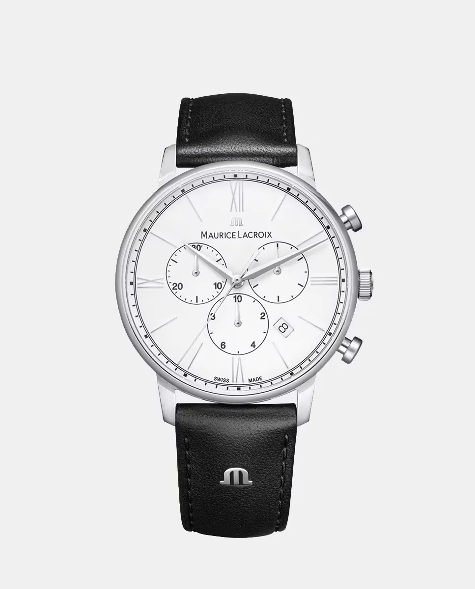Eliros EL1098-SS001-110-2 черные кожаные мужские часы с хронографом Maurice Lacroix, черный
Eliros EL1098-SS001-110-2 черные кожаные мужские часы с хронографом Maurice Lacroix, черный