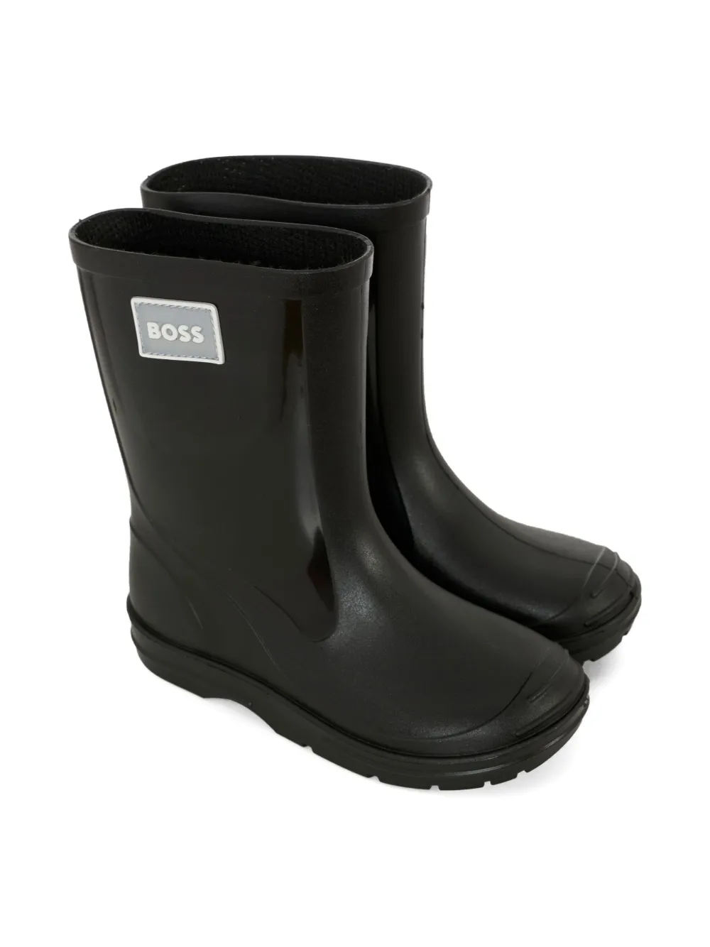 Резиновые сапоги с логотипом BOSS Kidswear, черный 
Резиновые сапоги с логотипом BOSS Kidswear, черный