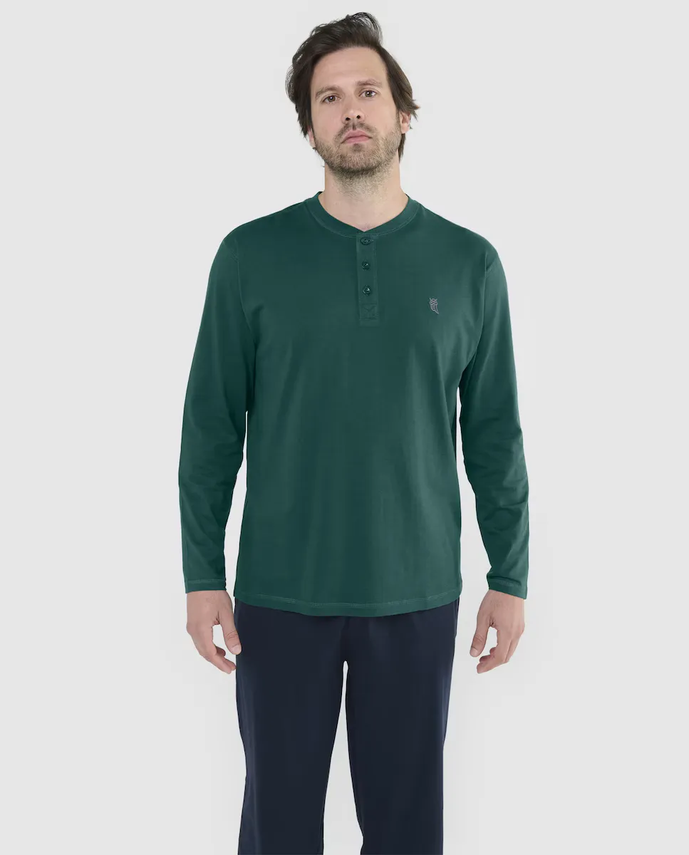 Мужская длинная зеленая футболка El Búho Nocturno, темно-зеленый
Мужская длинная зеленая футболка El Búho Nocturno, темно-зеленый