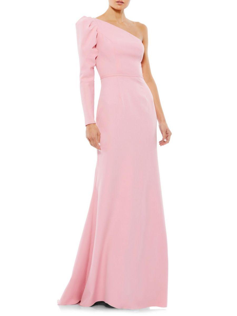 Однотонное платье на одно плечо Mac Duggal, розовый
Однотонное платье на одно плечо Mac Duggal, розовый