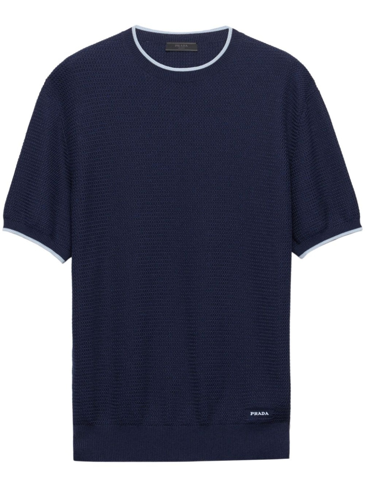 Prada свитер с короткими рукавами, синий
Prada свитер с короткими рукавами, синий