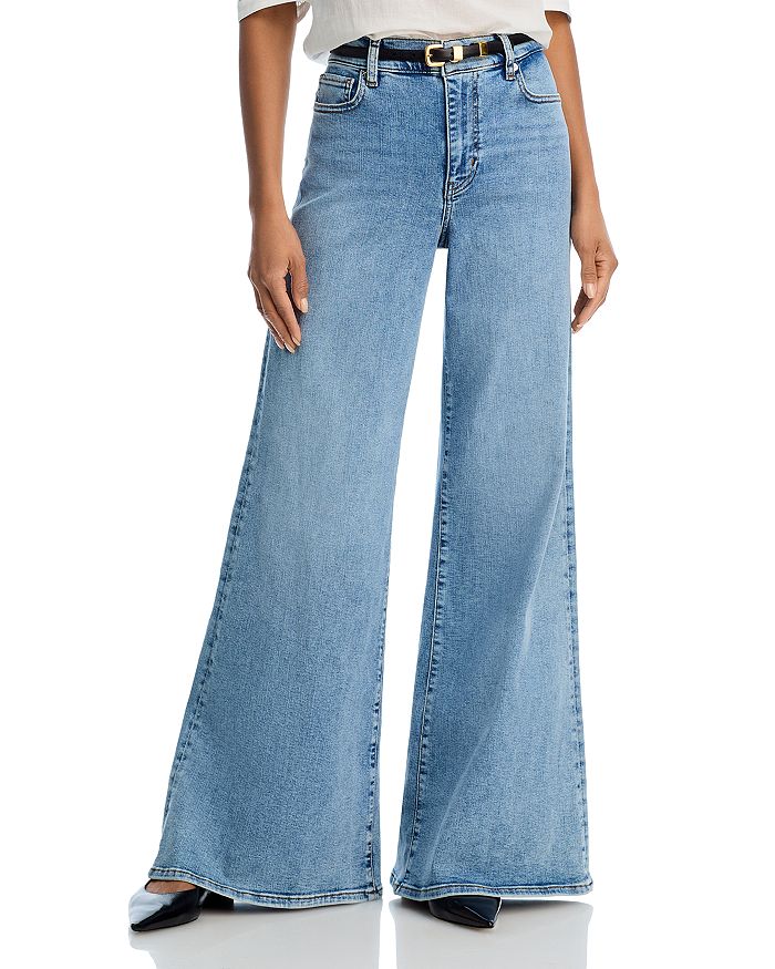 Джинсы Le Palazzo с высокой посадкой цвета жаворонок FRAME, синий
Джинсы Le Palazzo с высокой посадкой цвета жаворонок FRAME, синий