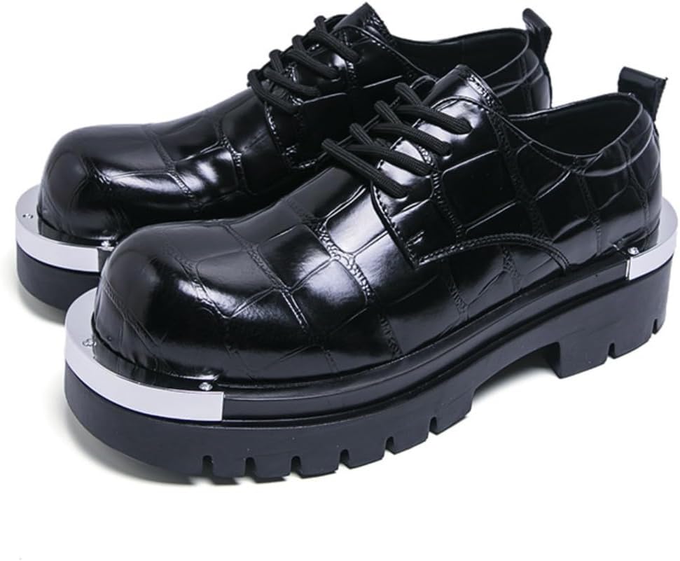 Модные мужские туфли из лакированной кожи в стиле Y2K с 5 см приподнятой подошвой и массивной подошвой для повседневных, официальных и уличных образов Ctkvbmeoi, черный
Модные мужские туфли из лакированной кожи в стиле Y2K с 5 см приподнятой подошвой и массивной подошвой для повседневных, официальных и уличных образов Ctkvbmeoi, черный