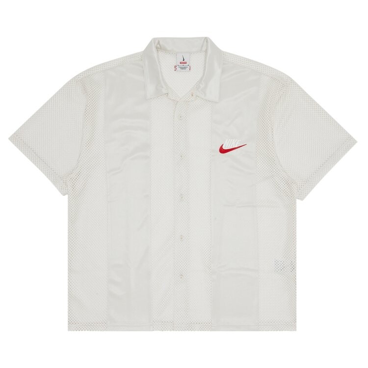 Рубашка Supreme x Nike Mesh Short-Sleeve Shirt, белый 
Рубашка Supreme x Nike Mesh Short-Sleeve Shirt, белый