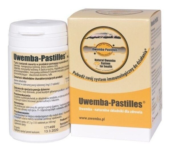 Zioło-Plast, Биологически активная добавка, пастилки Увемба, 135 таблеток
Zioło-Plast, Биологически активная добавка, пастилки Увемба, 135 таблеток