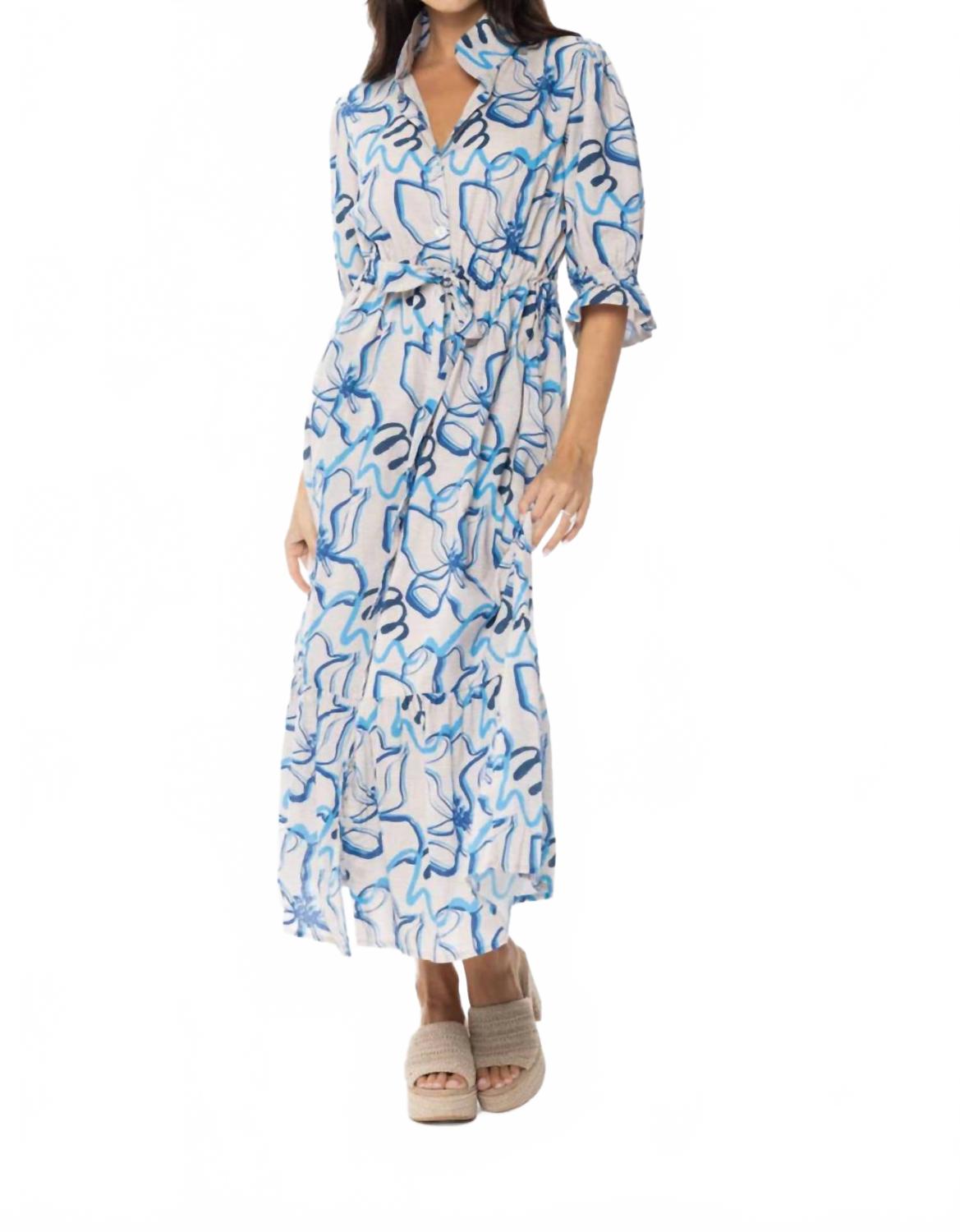 Платье Catherine в синий цветочек HOLLY SHAE Design
Платье Catherine в синий цветочек HOLLY SHAE Design