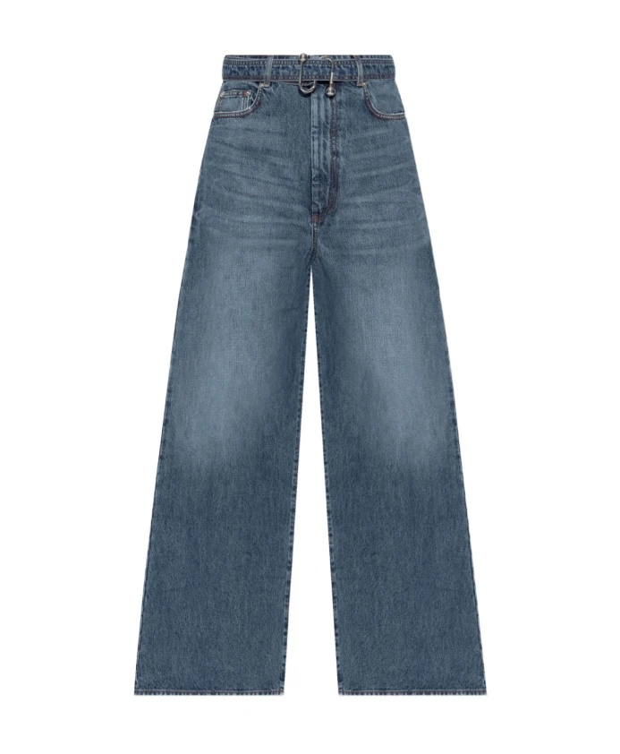 Синие джинсы из шелка и нейлона Sportmax, синий
Синие джинсы из шелка и нейлона Sportmax, синий