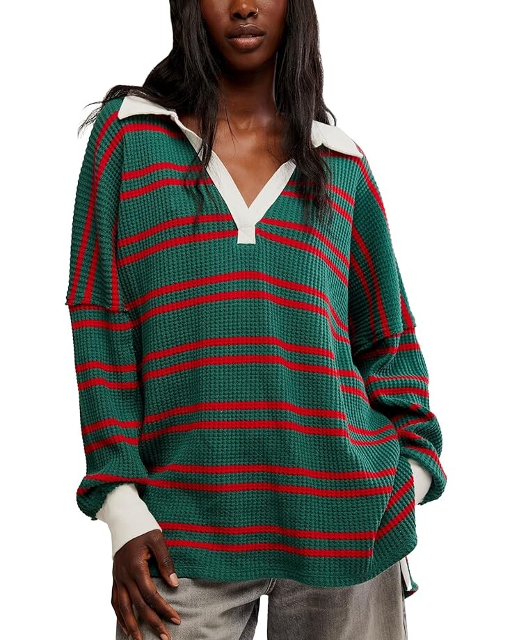 Поло Free People STRIPED TRAVIS POLO, цвет Forest Combo
Поло Free People STRIPED TRAVIS POLO, цвет Forest Combo